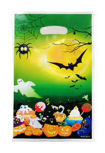 HALLOWEEN BOLSITAS PLÁSTICAS PARA DULCES - 6.5X10 PULGADAS - 10 UNID.
