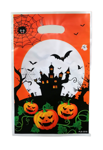 HALLOWEEN BOLSITAS PLÁSTICAS PARA DULCES - 6.5X10 PULGADAS - 10 UNID.