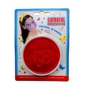 PINTURA DE CUERPO ROJA - COLORFUL BODY PAINTING - 1 UNID.
