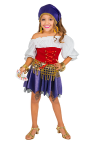 DISFRAZ DE GITANA - PARA NIÑA - TALLA 10 - 1 UNID.