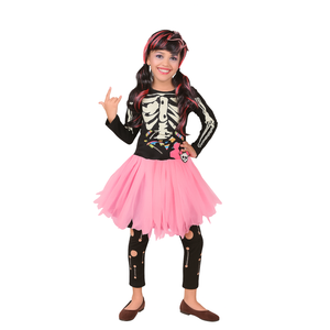 DISFRAZ DE CALAVERA PARA NIÑA - TALLA 10 - 1 UNID.