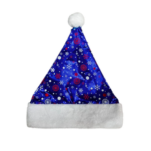 Cargar imagen en el visor de la galería, GORRO DE NAVIDAD AZUL DE COPOS - TALLA UNICA - 1 UNID.
