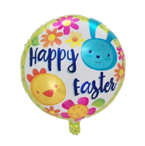 GLOBO FOIL 18" - HAPPY EASTER - FELICES PASCUAS - 1 UNID.