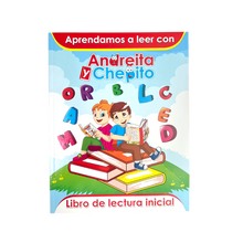 Cargar imagen en el visor de la galería, LIBRO APRENDAMOS A LEER CON ANDREITA Y CHEPITO - 96 PÁG. - 1 UNID.
