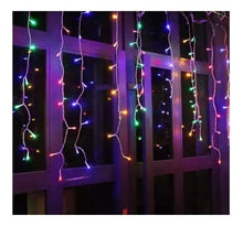 Cargar imagen en el visor de la galería, LUCES DE NAVIDAD - ESTILO LLUVIA CORTAS - 100 LUCES LED - 4 MODOS DE ENCENDIDO - 1 UNID.
