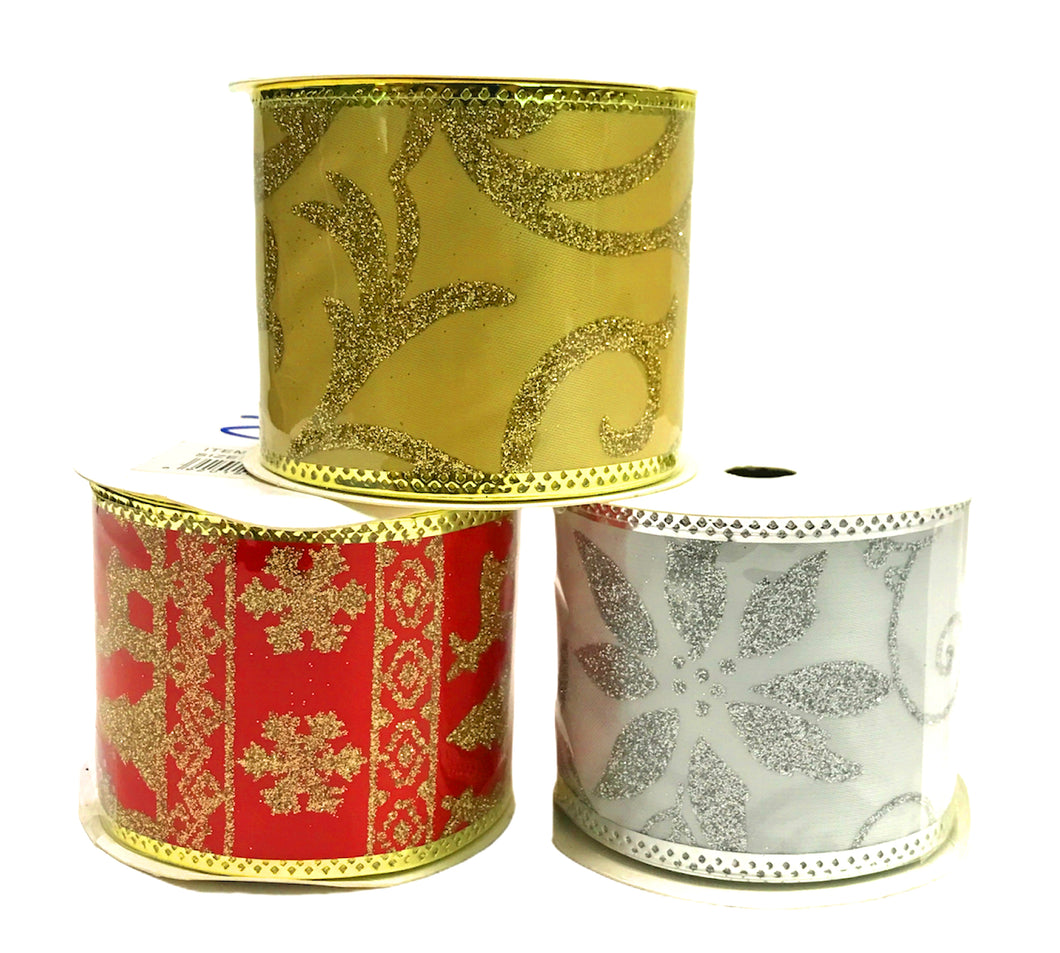 CINTA NAVIDEÑA CLÁSICA - 3 YDS - 1 UNID.