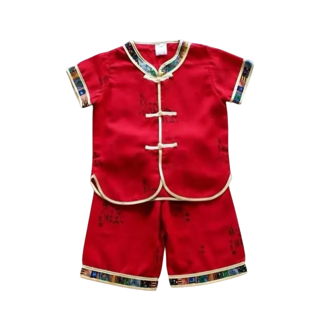 DISFRAZ CHINO TRADICIONAL PARA NIÑO PANTALON CORTO - 1 UNID.