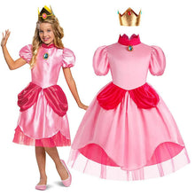 Cargar imagen en el visor de la galería, DISFRAZ DE PEACH PARA NIÑA - 1 UNID.

