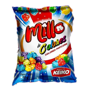 MILLO DE COLORES KEIKO - 10 GRAMOS - 24 UNID.