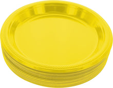 Cargar imagen en el visor de la galería, PLATOS PLÁSTICOS REDONDOS JAG - DESECHABLES - 9&quot; - 10 UNID.
