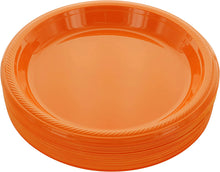 Cargar imagen en el visor de la galería, PLATOS PLÁSTICOS REDONDOS JAG - DESECHABLES - 9&quot; - 10 UNID.
