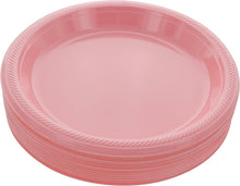 Cargar imagen en el visor de la galería, PLATOS PLÁSTICOS REDONDOS JAG - DESECHABLES - 9&quot; - 10 UNID.
