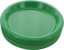 Cargar imagen en el visor de la galería, PLATOS PLÁSTICOS REDONDOS JAG - DESECHABLES - 9&quot; - 10 UNID.

