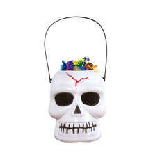 Cargar imagen en el visor de la galería, CESTO DE CALAVERA PARA DULCES DE HALLOWEEN - 4&quot;X6&quot;- 1 UNID.
