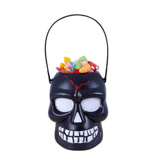 Cargar imagen en el visor de la galería, CESTO DE CALAVERA PARA DULCES DE HALLOWEEN - 4&quot;X6&quot;- 1 UNID.
