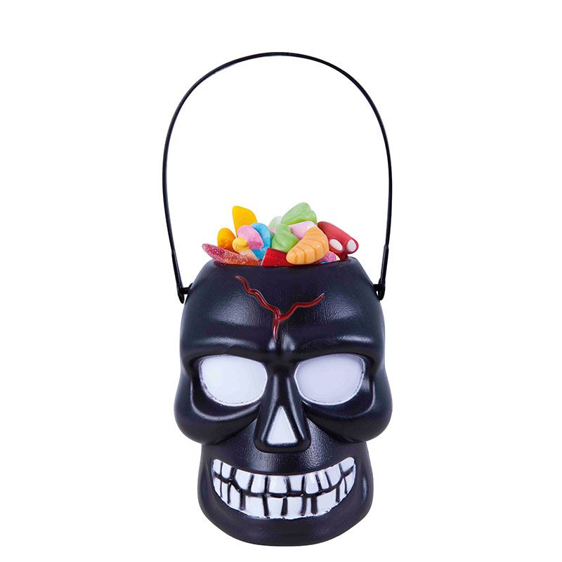 CESTO DE CALAVERA PARA DULCES DE HALLOWEEN - 4