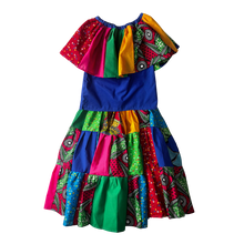 Cargar imagen en el visor de la galería, POLLERA CONGO PARA NIÑA - BLUSA Y FALDÓN - 1 UNID.
