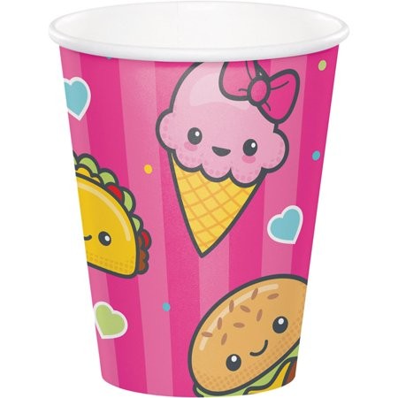 JUNK FOOD VASOS DE PAPEL - 9 ONZAS - 8 UNID.