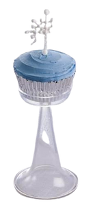 SET DE PEDESTALES PARA CUPCAKE - 3X6X9 PULGADAS - 4 UNID.