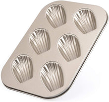 Cargar imagen en el visor de la galería, MOLDE PARA 6 MADELEINE - 26.5X18.5 CM - 1 UNID.
