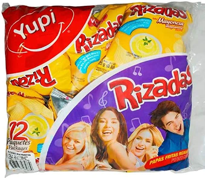 PAPAS RIZADAS - 12 UNIDADES 336 GRAMOS