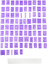 Cargar imagen en el visor de la galería, SET DE LETRAS Y NUMEROS PARA GRABAR EN FONDANT, BUTTERCREAM O FROSTING - 1 UNID.

