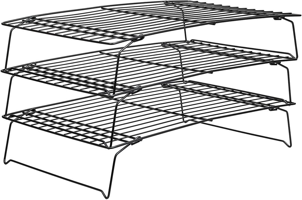 3 STACKABLE COOLING RACKS - 16x10 PULGADAS - 1 UNID.