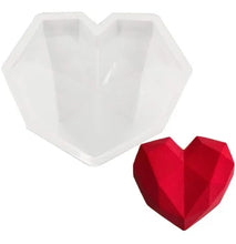 Cargar imagen en el visor de la galería, MOLDE DE SILICONA EN FORMA DE CORAZON - 6.5X7 PULGADAS - 1 UNID.

