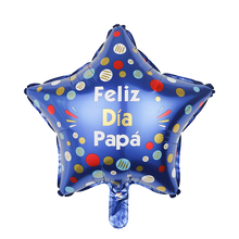 Cargar imagen en el visor de la galería, GLOBO FOIL 18&quot; DIA DEL PADRE - ESTRELLA - VARIADOS - 1 UNID.
