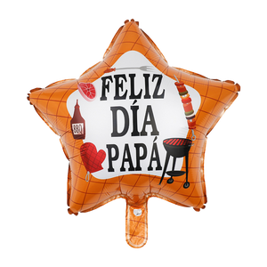 GLOBO FOIL 18" DIA DEL PADRE - ESTRELLA - VARIADOS - 1 UNID.