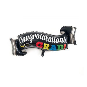 GLOBO FOIL 38" CONGRATULATIONS GRAD - 1 UNID.