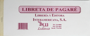 LIBRETA DE PAGARÉ
