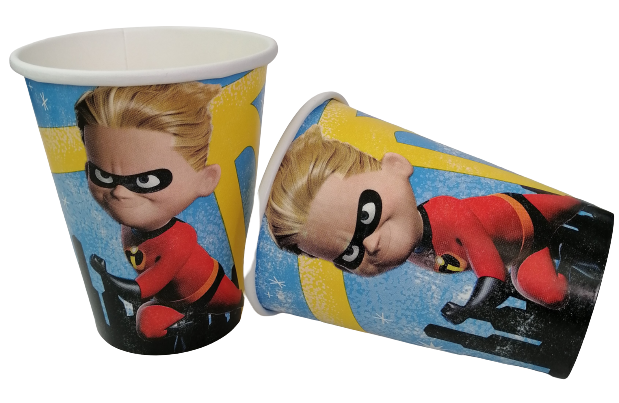 LOS INCREIBLES VASOS DESECHABLES - 9 ONZAS - 8 UNID.
