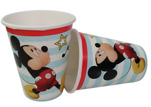 MICKEY MOUSE VASOS DE PAPEL - 9 ONZAS - 8 UNID.