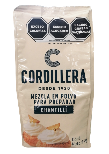 CHANTILLI EN POLVO CORDILLERA - 1 KG