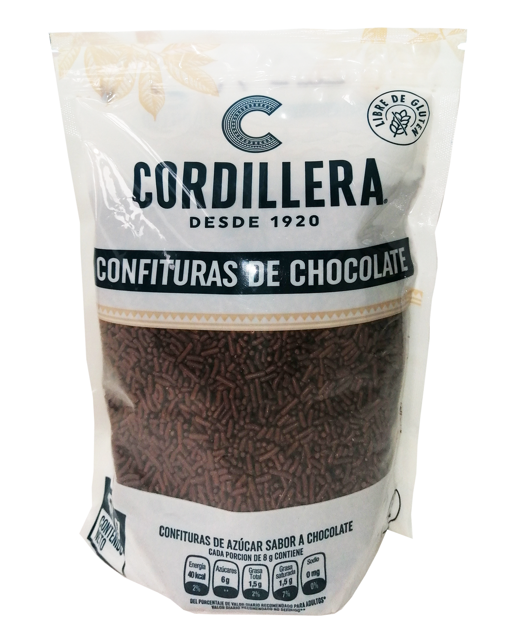 CONFITURA DE CHOCOLATE CORDILLERA - 650 GRAMOS