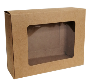Caja de cartón Glorex rectangular caja con tapa de cartón FSC apta para DIN  A4 para pegar pintar para Decopatch o técnica de servilletas marrón aprox.  247x347x64cm de tamaño : : Hogar