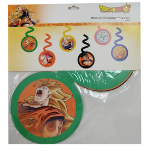 DRAGON BALL Z SUPER REMOLINO DECORATIVO - 13X26 CM - 6 UNID.