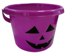 Cargar imagen en el visor de la galería, HALLOWEEN CUBETA PLÁSTICA DE CALABAZA - 5.5X7 PULGADAS - 1 UNID.
