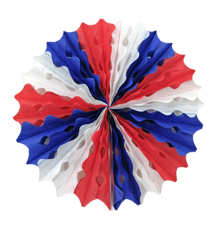 GUIRNALDA FIESTAS PATRIAS - ADORNO ABANICO  - 1 UNID.