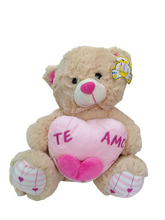 Cargar imagen en el visor de la galería, PELUCHE OSO CON CORAZÓN - TE AMO - 10" - 1 UNID.
