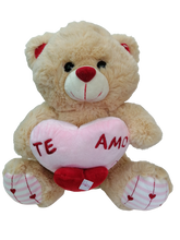 Cargar imagen en el visor de la galería, PELUCHE OSO CON CORAZÓN - TE AMO - 10" - 1 UNID.
