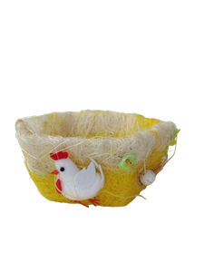 CESTA NIDO DE GALLINA - DIAMETRO 8 PULGADAS - 1 UNID.