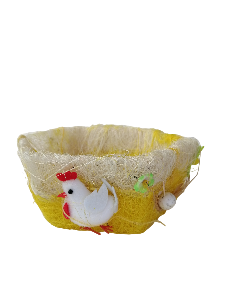 CESTA NIDO DE GALLINA - DIAMETRO 8 PULGADAS - 1 UNID.