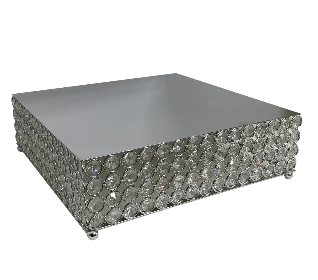 BASE CUADRADA DE METAL PARA PASTELES - 12 PULGADAS - 1 UNID.