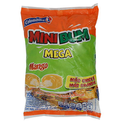 MINI BUM MANGO - 100 UNID. 600 GRAMOS