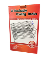 Cargar imagen en el visor de la galería, 3 STACKABLE COOLING RACKS - 16x10 PULGADAS - 1 UNID.
