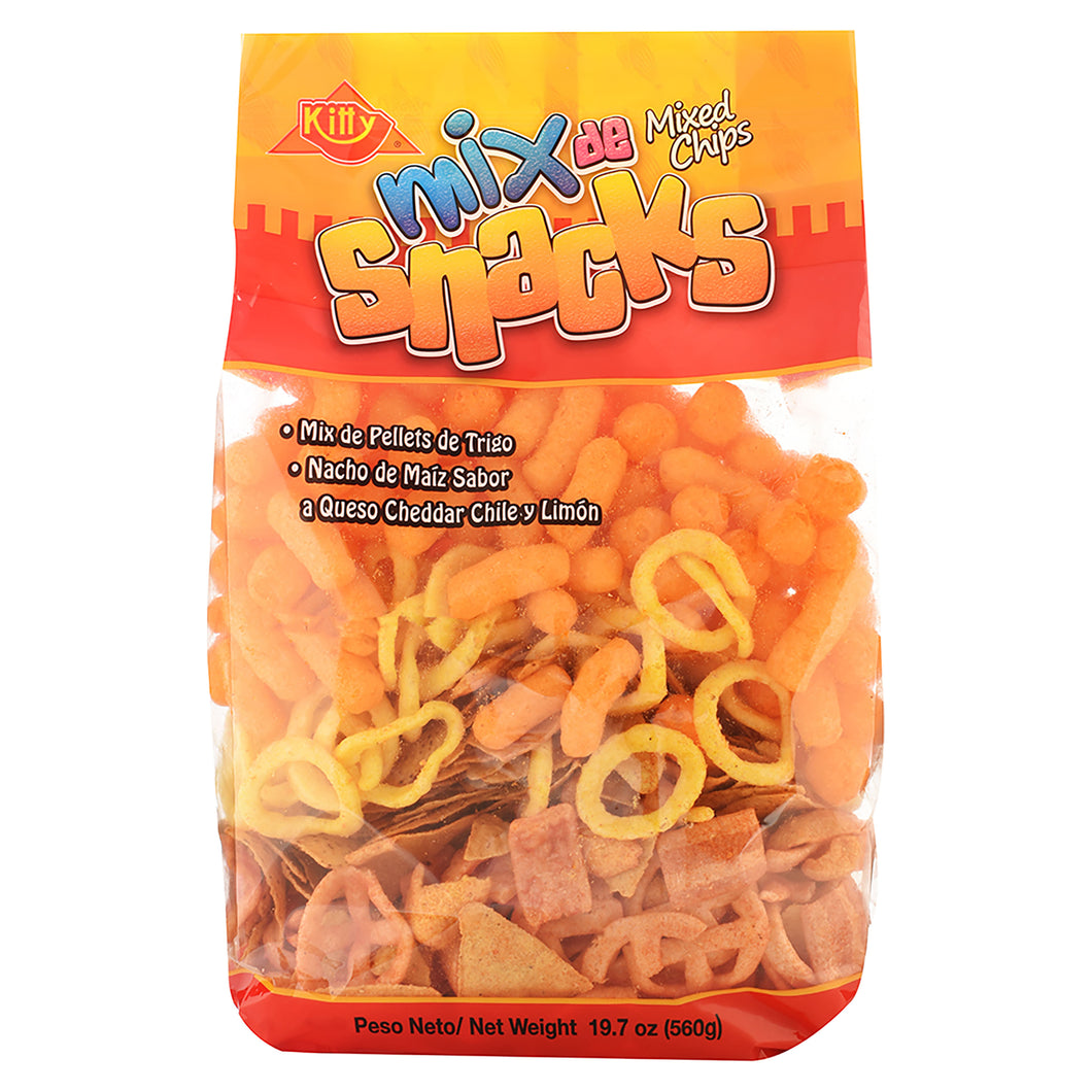 MIX DE SNACKS KITTY 560 GRAMOS