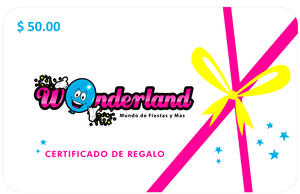 Certificado de Regalo Wonderland