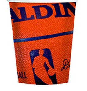 VASOS DE PAPEL BALONCESTO - 9 OZ -18 UNID.